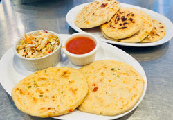 Vegan Pupusas with Scrambled Tofu Filling (Oil-Free, Gluten Free, Sugar Free)